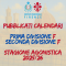 Pubblicazione Calendari Prima e Seconda Divisione Femminile