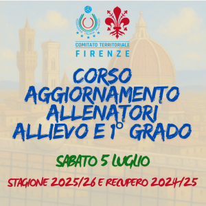 Corso di Aggiornamento per Allenatori Allievi e Primo Grado