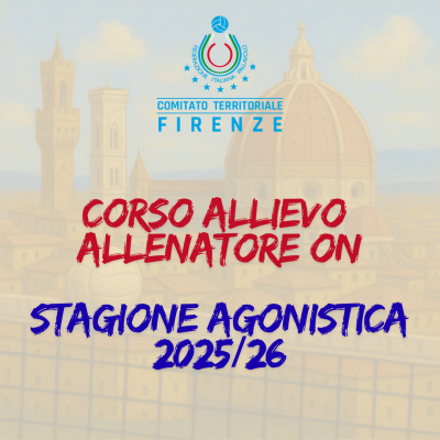 Indizione Corso Allievo Allenatore ON Stagione Agonistica 2025/2026