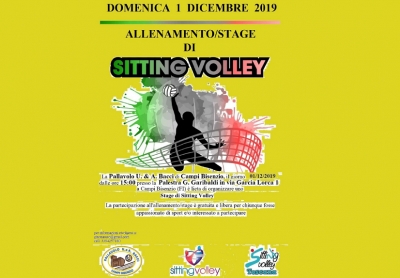 Allenamento/Stage di Sitting Volley a Campi Bisenzio il 1 dicembre 2019