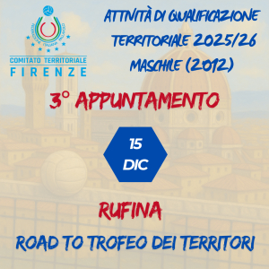 Attività di qualificazione maschile territoriale 2025/2026 - Convocazione atleti 2012