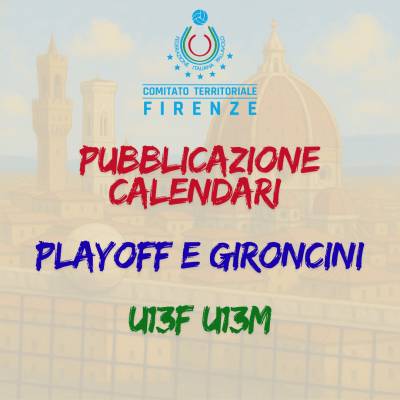 Pubblicazione Calendari Aggiornati U13 Maschile ed Under 13 Femminile