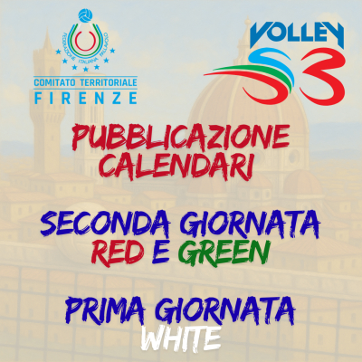 Pubblicazione Calendari Volley S3