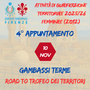 Attività di qualificazione femminile territoriale 2025/2026 - Convocazione atlete 2012