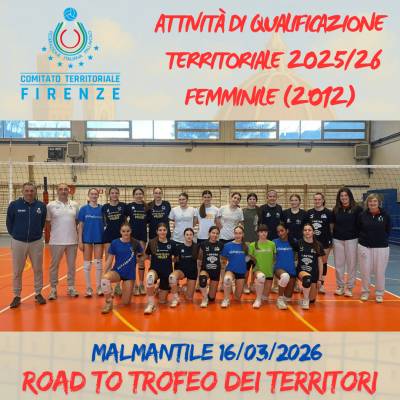 Attività di Qualificazione Territoriale Femminile 2025-26 – Atlete 2012