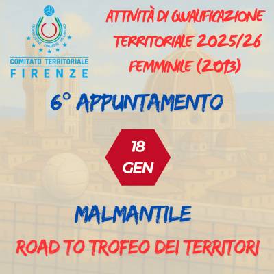 Attività di Qualificazione Territoriale Femminile 2025-26 – Atlete 2013