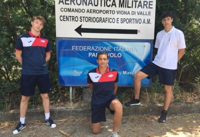 Filippo Menchetti, Antony Mario Cecchin e Ranieri Truocchio in Selezione Nazionale Allievi