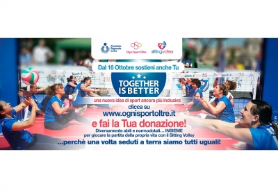 Progetto &quot;Sitting Volley - Togheter is Better&quot;