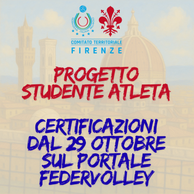 Progetto Studente Atleta, dal 29 Ottobre al via le Certificazioni