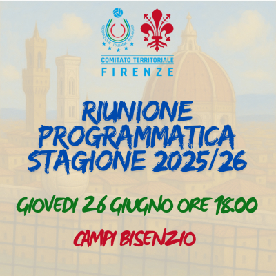 Convocazione Riunione Programmatica Stagione Sportiva 2025/2026