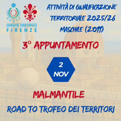 Attività di qualificazione maschile territoriale 2025/2026 - Convocazione atleti 2011