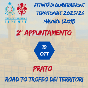 Attività di qualificazione maschile territoriale 2025/2026 - Convocazione atleti 2011