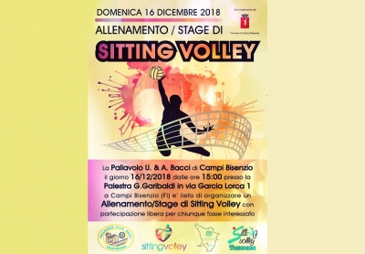 Allenamento/Stage di Sitting Volley a Campi Bisenzio il 16 dicembre 2018