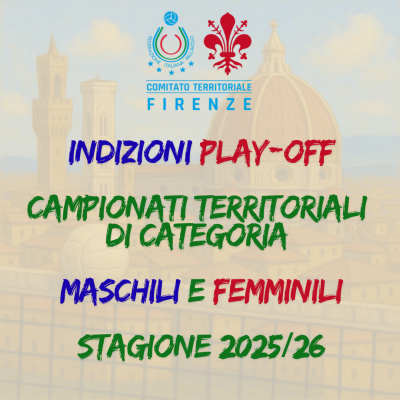 Indizioni Play-Off Campionati Territoriali di Categoria Femminili e Maschili