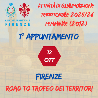 Attività di qualificazione femminile territoriale 2025/2026 - Convocazione atlete 2012
