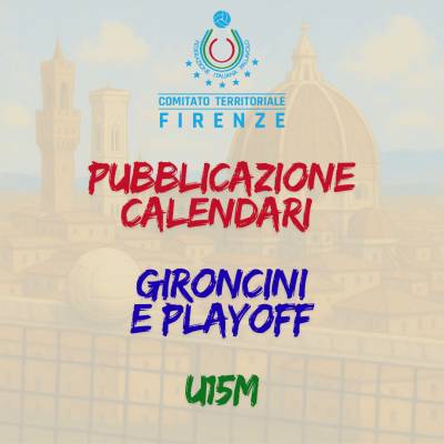 Pubblicazione Calendari Aggiornati Under 15 Maschile