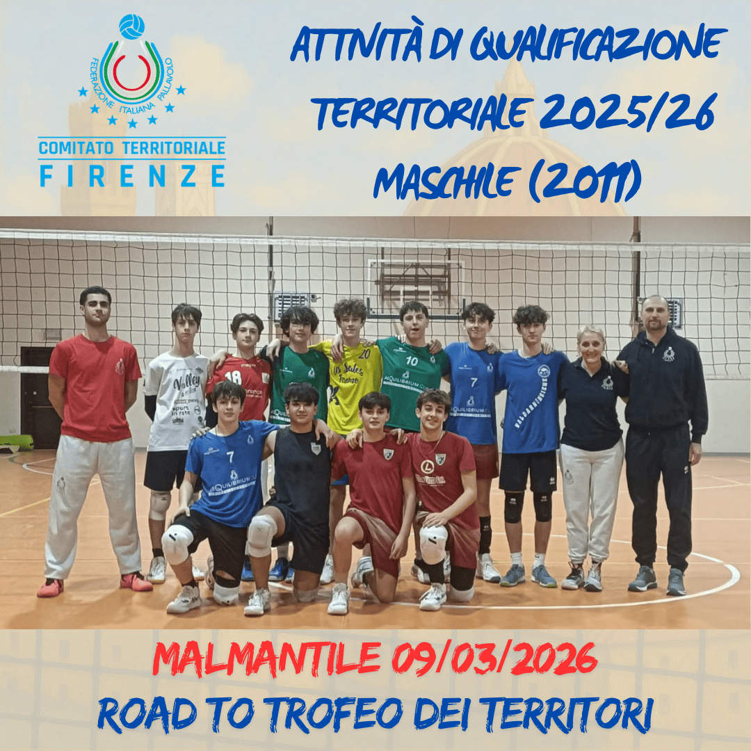 IAttività di qualificazione maschile territoriale 2025/2026 - Atleti 2011