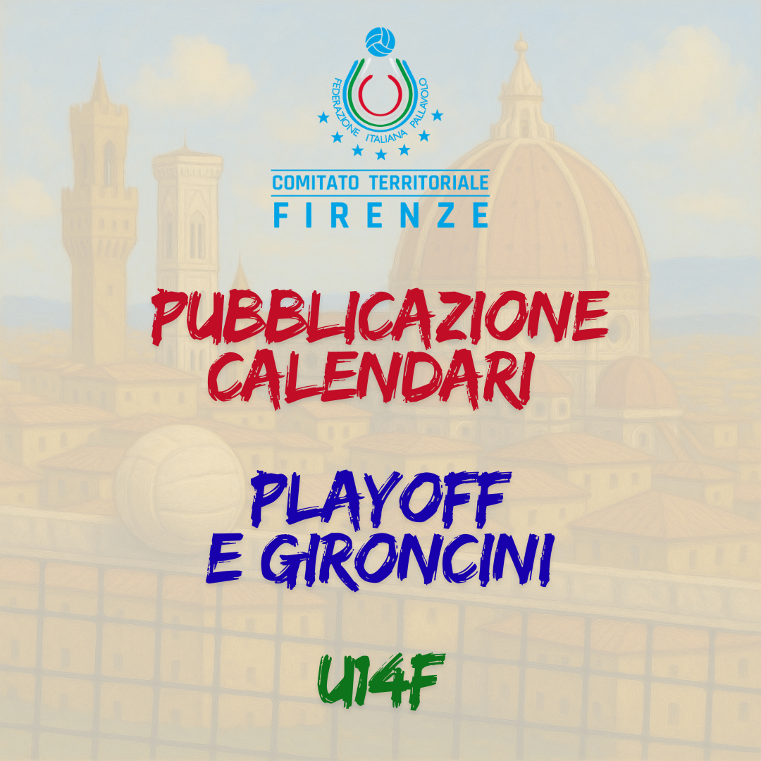 ICalendari Play OFF e Gironcini U14F