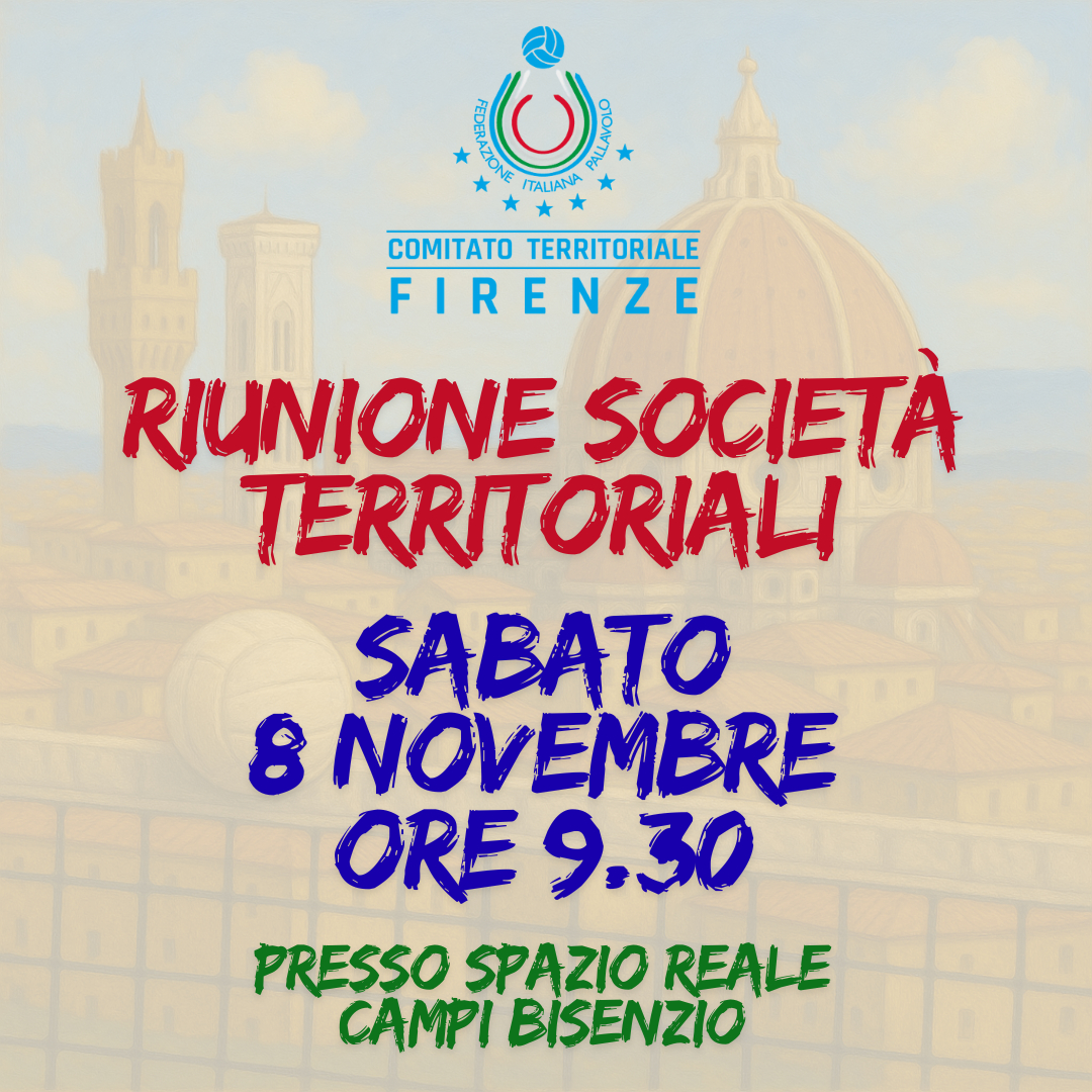 IRiunione Società Territoriali Sabato 8 Novembre 2025