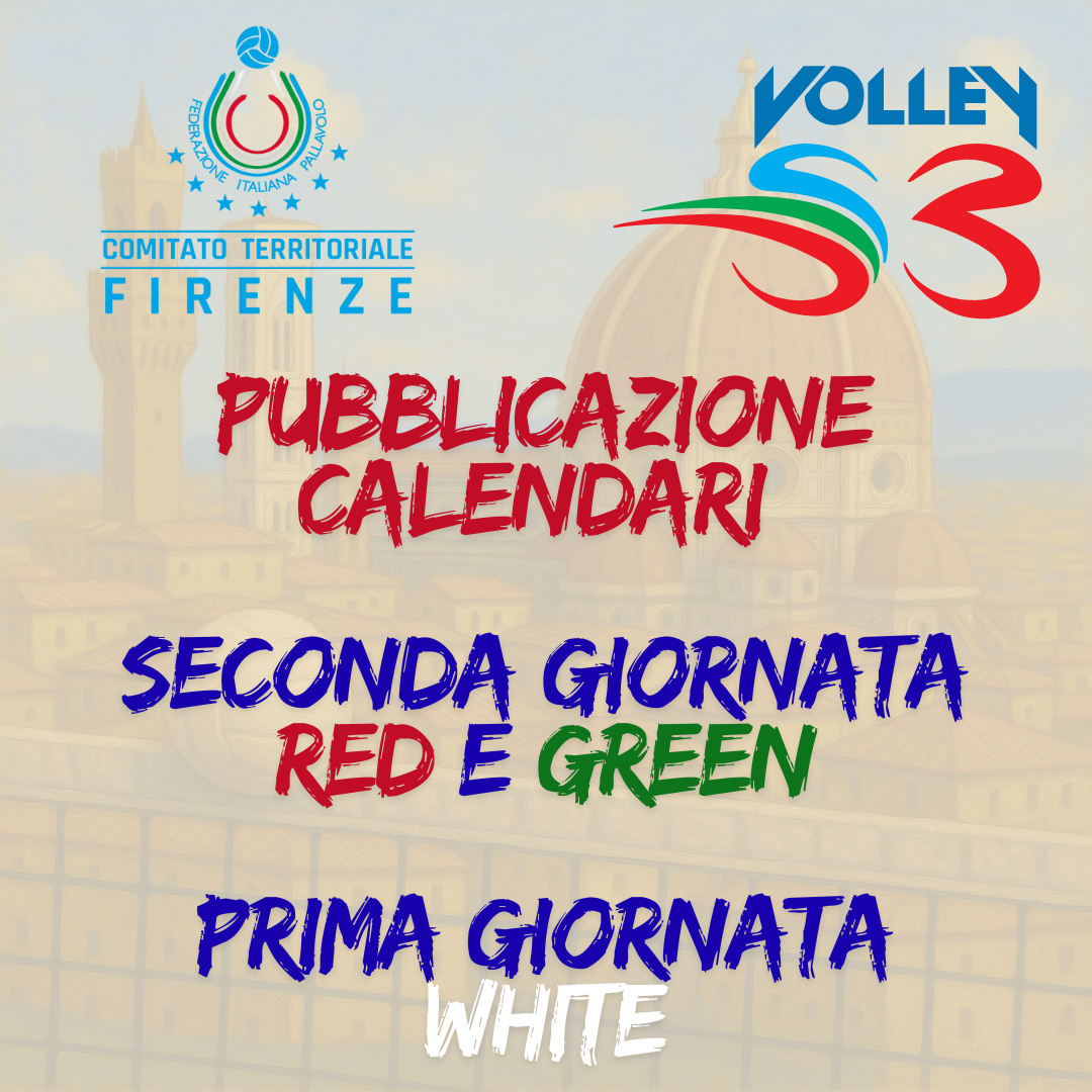 IPubblicazione Calendari Volley S3