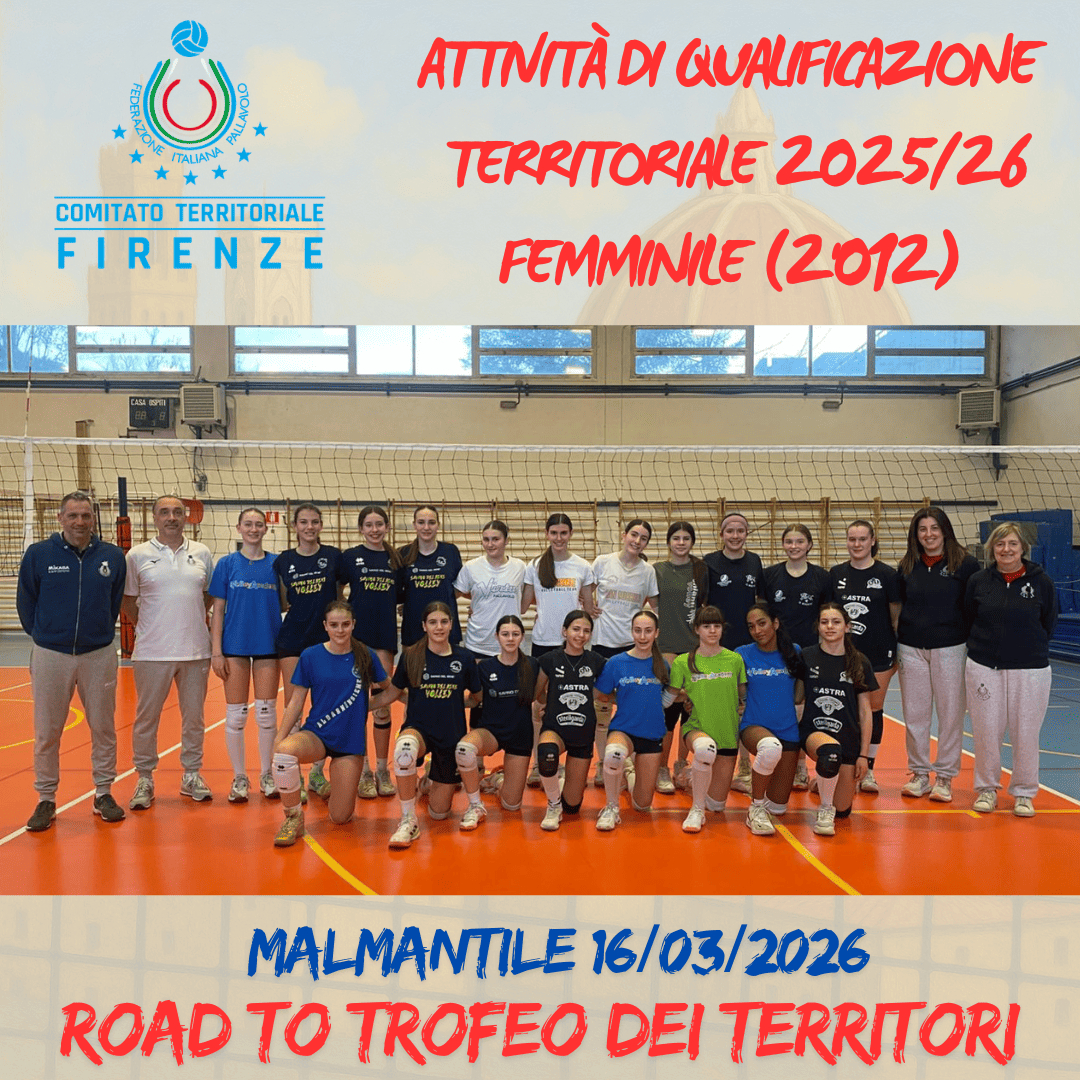 IAttività di Qualificazione Territoriale Femminile 2025-26 – Atlete 2012