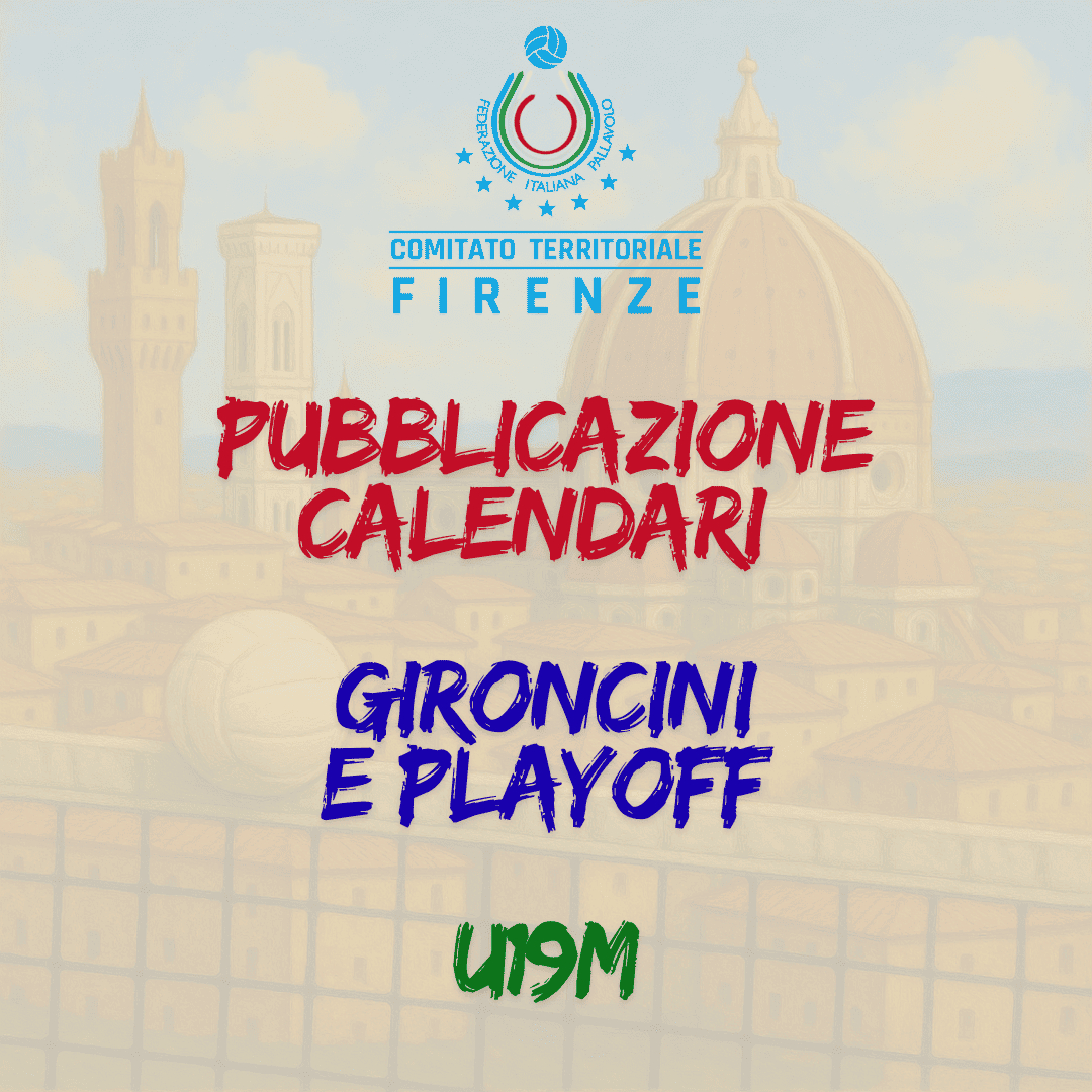 IPubblicazione calendari aggiornati Under 19 Maschile