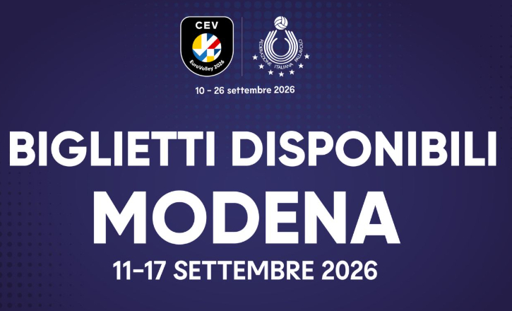 IBiglietti Promozione Tesserati - EuroVolley 2026 - Modena