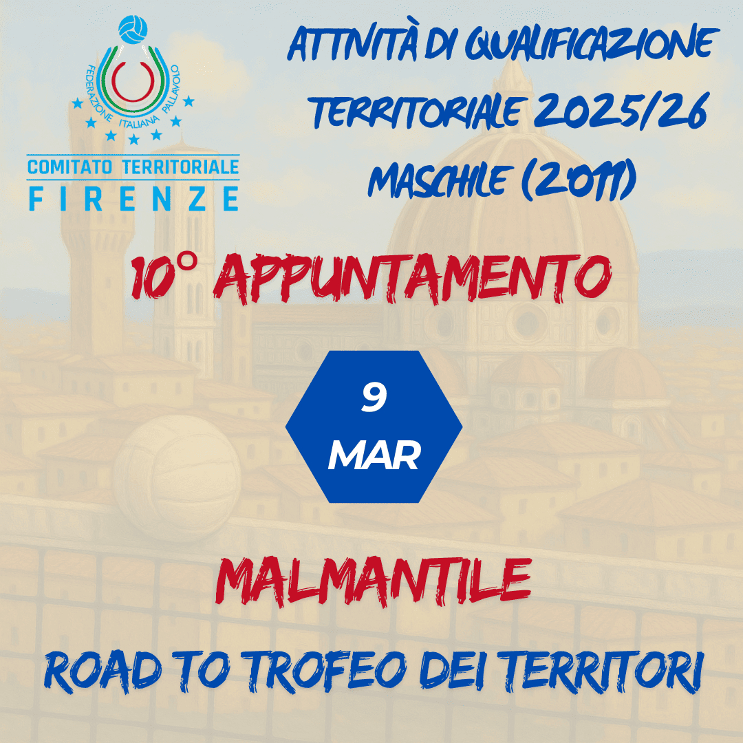 IAttività di qualificazione maschile territoriale 2025/2026 - Atleti 2011