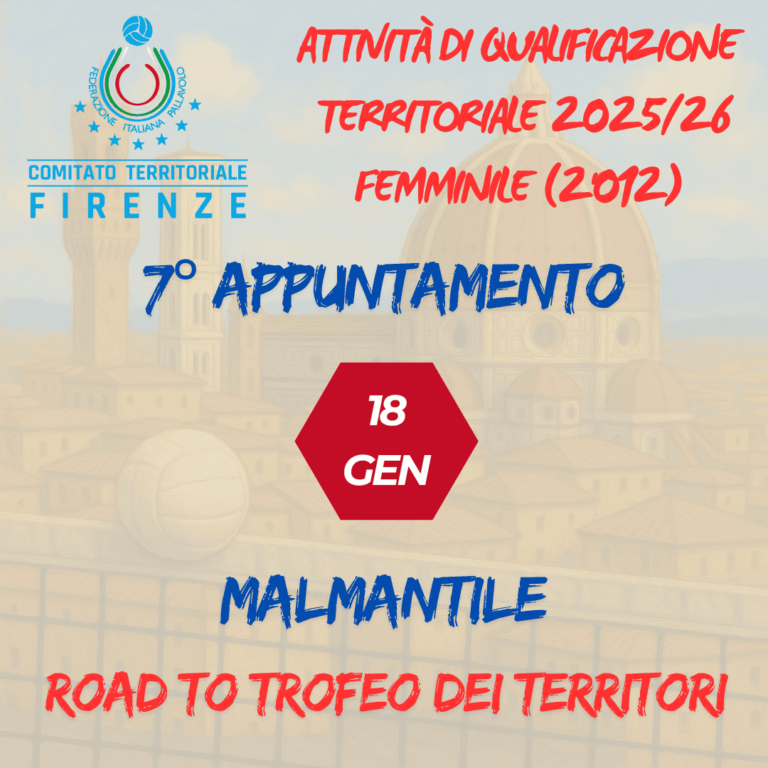 IAttività di Qualificazione Territoriale Femminile 2025-26 – Atlete 2012