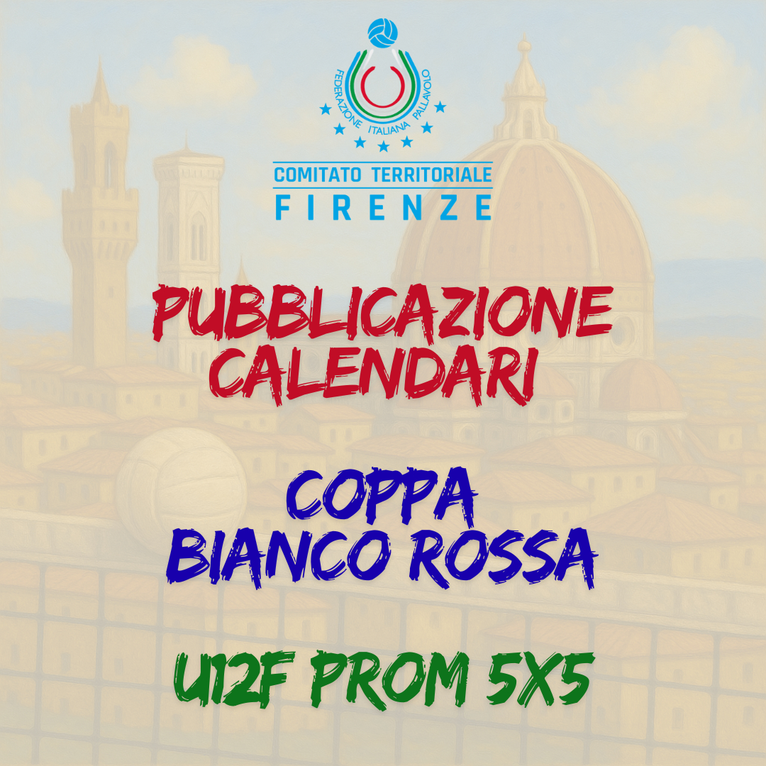IPubblicazione calendario Under 12 Prom 5x5 Femminile