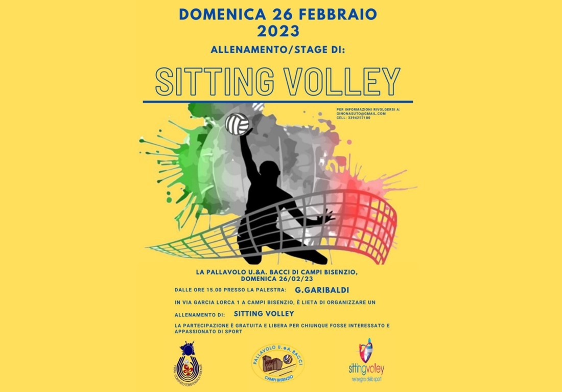 IAllenamento/Stage di Sitting Volley domenica 26 febbraio